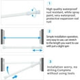 thumbnail image 5 of Curtain Rod Adjustable 16-28 Inches,2 Pack Spring Tension Curtain Rods,Small Short Expandable Spring Loaded Tension Rods For Window, Cupboard Bars, Bathroom, Cupboard,Kitchen,White, 5 of 8