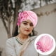 thumbnail image 2 of GOOHOCHY Mujeres satinados sombrero africano cabeza envoltura decorativa turbante sombrero mujer moda sombrero, 2 of 8
