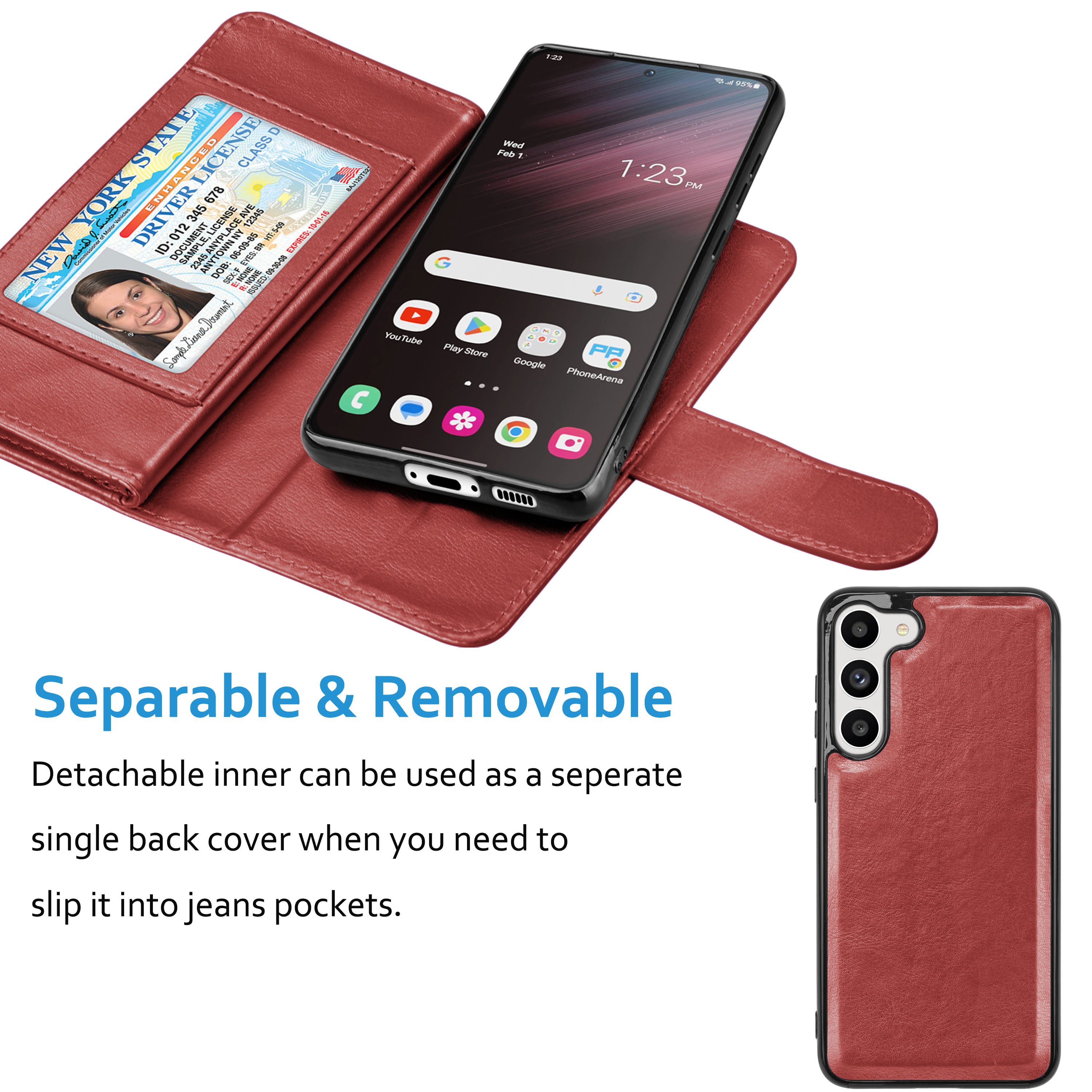 Samsung Galaxy S23 (SM-S911) Spigen Wallet S Plus Book Case