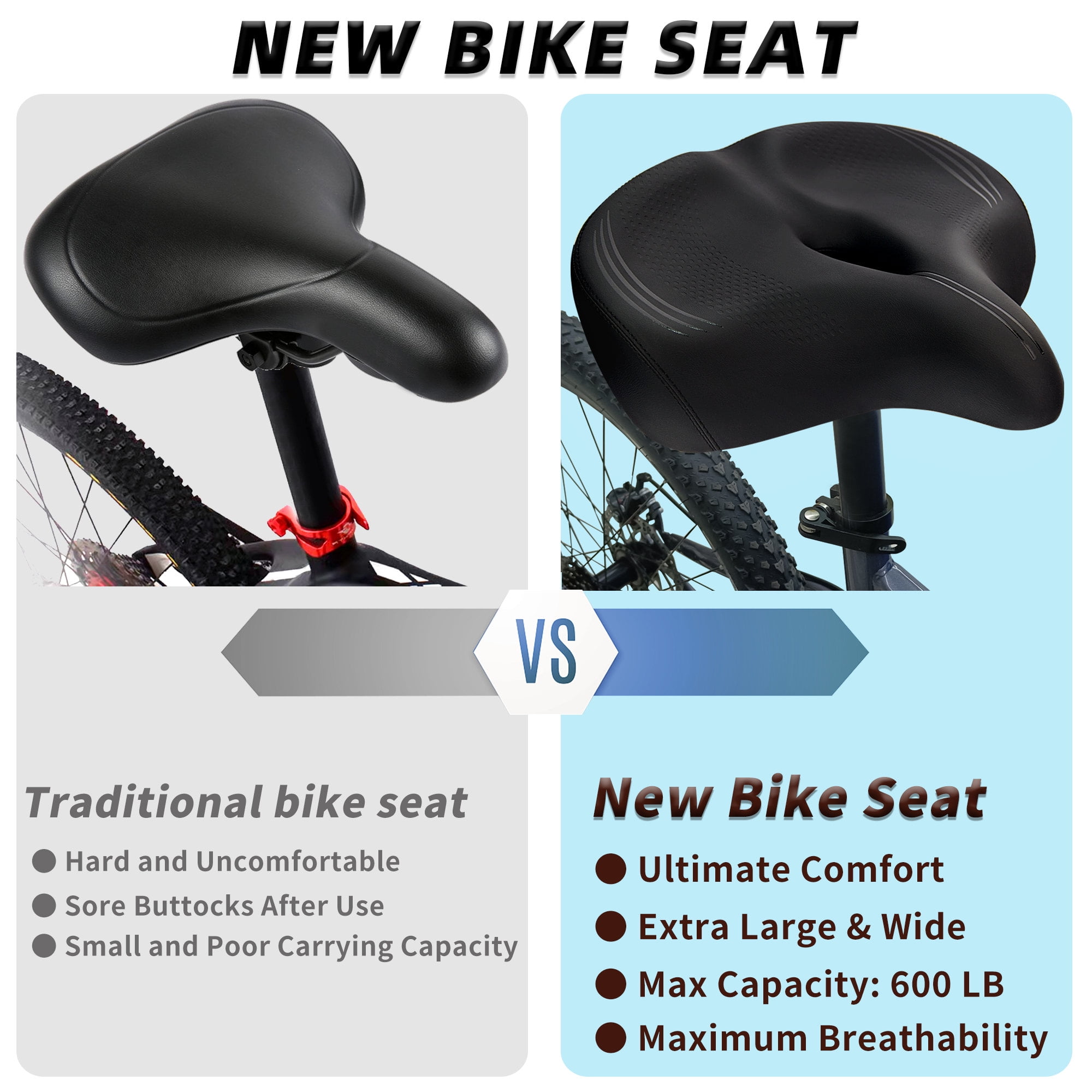 extra wide mountain bike seat
