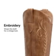 thumbnail image 5 of DREAM PAIRS Women’s Knee High Western Cowboy Boots Retro Embroidered Square Toe Cowgirl Boots, 5 of 8