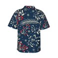 thumbnail image 3 of Easygdp Merry Christmas Men's Hawaiian Shirts Print Lapel Short Sleeve for Beach, vacation, party, casual occasions - Small, 3 of 9