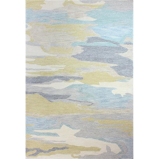 Bashian S217-MULTI-76X96-VW225 Bashian Norwalk Collection Contemporary Wool & Viscose Hand Tufted Area Rug, Multicolor - 7 ft. 6 in. x 9 ft. 6 in.