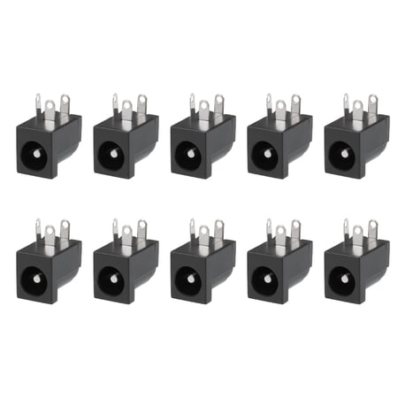 10pcs 5.5x2.1mm 3P DC Power Jack PCB Mount Female Socket Connector price history on PriceWatchPro