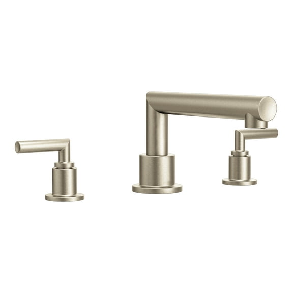 Arris Brushed Nickel Two-Handle Roman Tub Faucet
