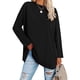 thumbnail image 2 of Camiseta De Cuello Redondo Para Mujer, Camiseta Larga Suave Lavable A Máquina, Manga Suelta De Poliéster Con Hombros Caídos, Cómoda Para El Hogar Y La Fiesta ANGGREK Cocina, Decoración y Otros, 2 of 4
