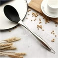 thumbnail image 1 of Black Silicone Shovel Spatula Noodle Soup Spoon Stainless Steel Handle Cooking Utensils Cookware Kitchen Cooking Tools Kitchen Gadgets Tools Set (Color : Style 4), 1 of 7