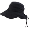 thumbnail image 6 of CoCopeaunts Wide Brim Bucket Hat Ladies Summer Sun Hat for Women Girls Travel Beach Casual Banquet Fisherman Hat Bow Drawstring, 6 of 8
