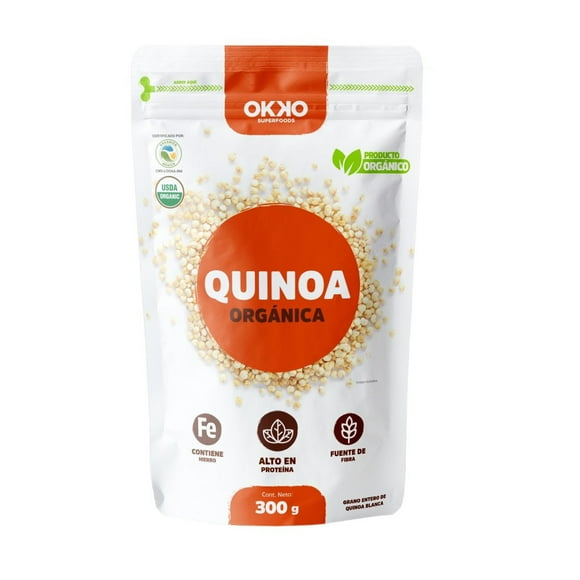 OKKO SUPERFOODS QUINOA BLANCA, GRANO ENTERO 300 G
