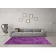 thumbnail image 3 of Ahgly Company Indoor Round Persian Purple Traditional Area Rugs, 7' Round, 3 of 4