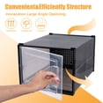 thumbnail image 7 of Shoe Storage Stackable Entryway Box Set of 6, Plastic, Black, 7 of 7