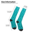 thumbnail image 2 of Picia Women Crew Soft Moisture-wicking Socks Diamond Shaped Pattern Design Cotton Socks, One Size fit All, 2 of 6