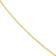 thumbnail image 4 of 14K Yellow Gold Men & Women's 22" 1.15mm Silicone Adjustable Square Wheat Chain Necklace, 4 of 4