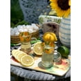 thumbnail image 7 of STP GOODS Lemon Glass Coffee and Tea Glass Set of 4 pcs 4.9 fl oz (145 ml) Turkish Tea Glass with Handle Glass Armudu Tea Mugs Coffee and Tea Mugs Glass Drinkware Service for 4, Yellow Clear, 7 of 7
