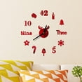 thumbnail image 3 of Pompotops Clearance Sales DIY Wall Clock 3D Mirror Sticker Home Office Decor Clock, 3 of 3