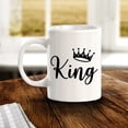 thumbnail image 3 of King 11oz Ceramic Coffee Mug | Coffee Mugs Ideas for Couples, 3 of 6