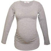 LuvmaBelly Cotton - Women Long Sleeve Maternity T-Shirt