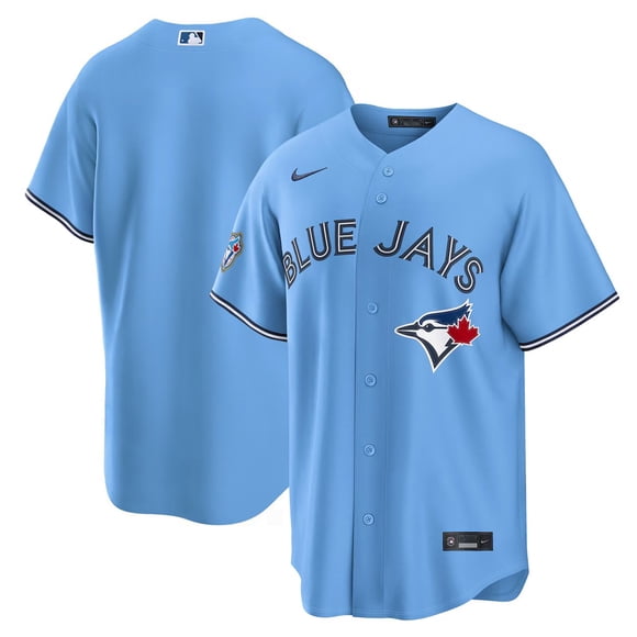 Men's Toronto Blue Jays Nike 50th Anniversary Alternate Replica Jersey Small- Powder Blue