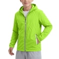 thumbnail image 2 of fatyb Boys Girls Hooded Jacket Full Zip up Long Sleeve Kids Lightweight Outwears with Zipper Pockets, 2 of 7