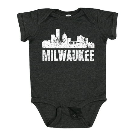 

Inktastic Milwaukee Skyline Grunge Gift Baby Boy or Baby Girl Bodysuit