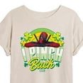 thumbnail image 3 of Marvel Deadpool - St. Patrick's Day I Pinch Back - Women's Oversized Graphic T-Shirt, 3 of 5