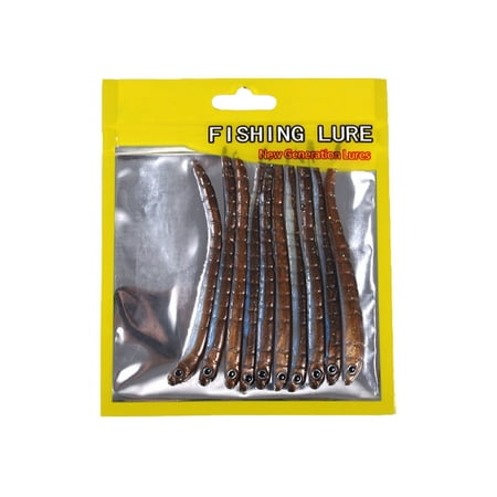 Worm Swimbait Bass Fishing Lure Artificial Soft Earthworm Fishing Lure Baits For Saltwater Freshwater Bass Trout Crappie