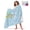 Blue Ocean, variant on Tirrinia Pink Fantasy DIY Coloring Blanket for Kids Adults 15 Markers 40x50 Inches Soft Sherpa Machine Washable