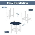 thumbnail image 5 of Wubio 19'' Adirondack Side Table, Rectangular HDPE End Table, Weather Resistant and Easy Maintenance, Navy Blue, 5 of 17
