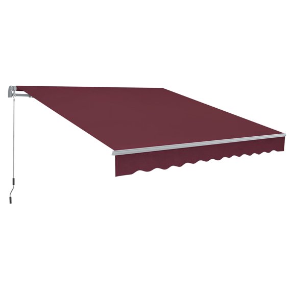 Macrout Patio Awning 8x7 Feet Sunshade Canopy for Manual Retractable Awnings, 4607 (Burgundy)