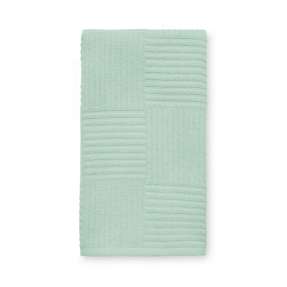 Mainstays SQ Rib Weave Kitchen Towels, 15"x25", Sage