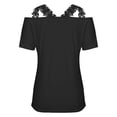 thumbnail image 3 of Women's Casual V Neck Ruffle Sleeve Summer Tank Tops Shirts, 3 of 7