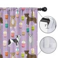thumbnail image 4 of Blackout Kids Curtains,Boxer Dog Pitbull Terriers Dog and Drinks Childrens Insulated Curtains Set Of 2,Bedroom Essentials,Toddler Room Decor 52"x63"(132x160cm), 4 of 4