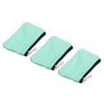 thumbnail image 1 of Uxcell Monedero Bolsa de Cambio Pequeñas Bolsas Organizadoras 3.15" x 5.12", Verde Claro 3Pcs, 1 of 5