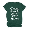thumbnail image 1 of TSADFHJI Débardeurs Blancs Femmes Ample Femmes Décontracté Imprimé Manches Courtes Blouse Col Rond Tunique TG Vert, 1 of 3