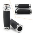 thumbnail image 3 of ZSWAL Motorcycle 1" Handlebar & Throttle Grips for Harley Touring Dyna Softail, Silver, 3 of 5