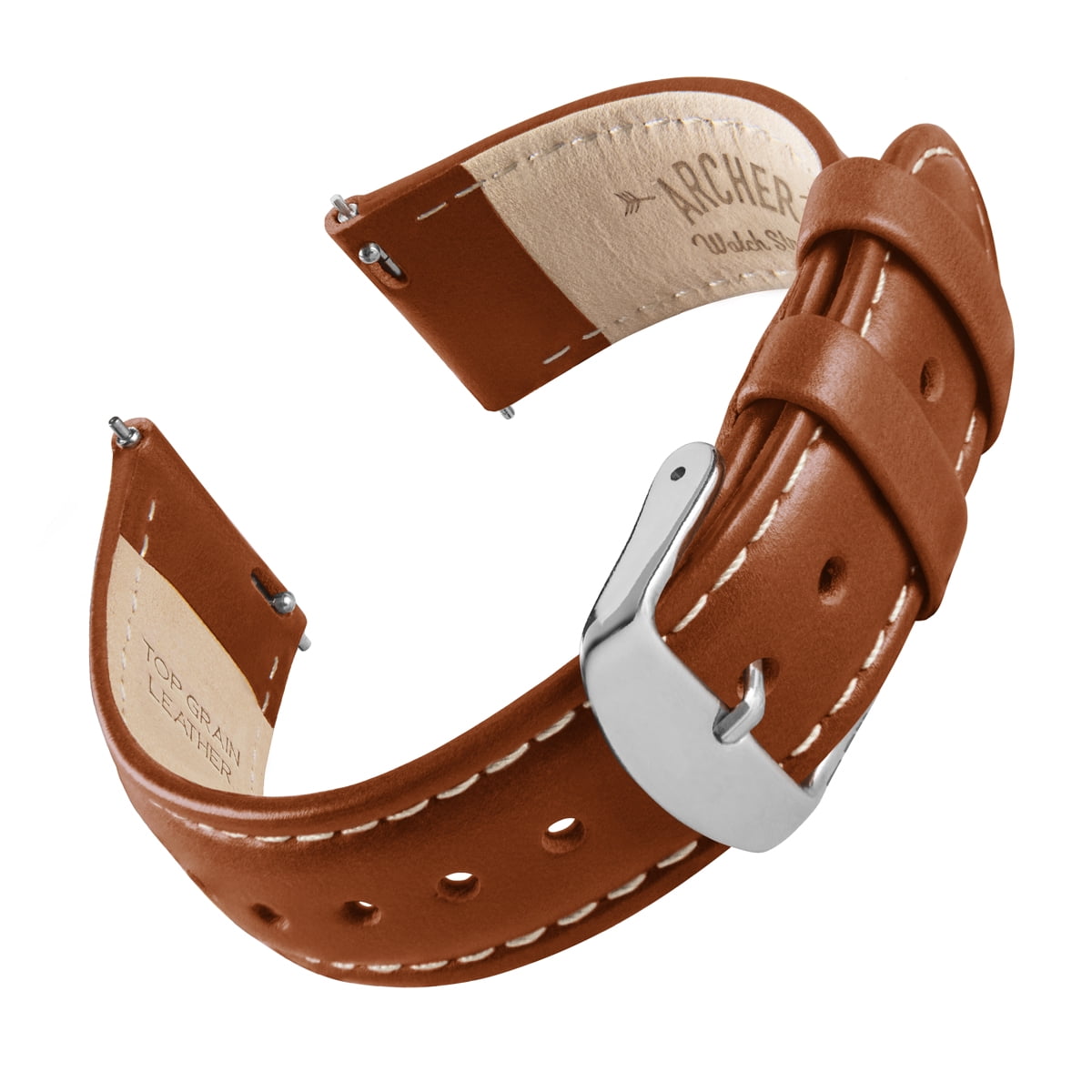 Archer Watch Straps Top Grain Leather Quick Release Watch Straps