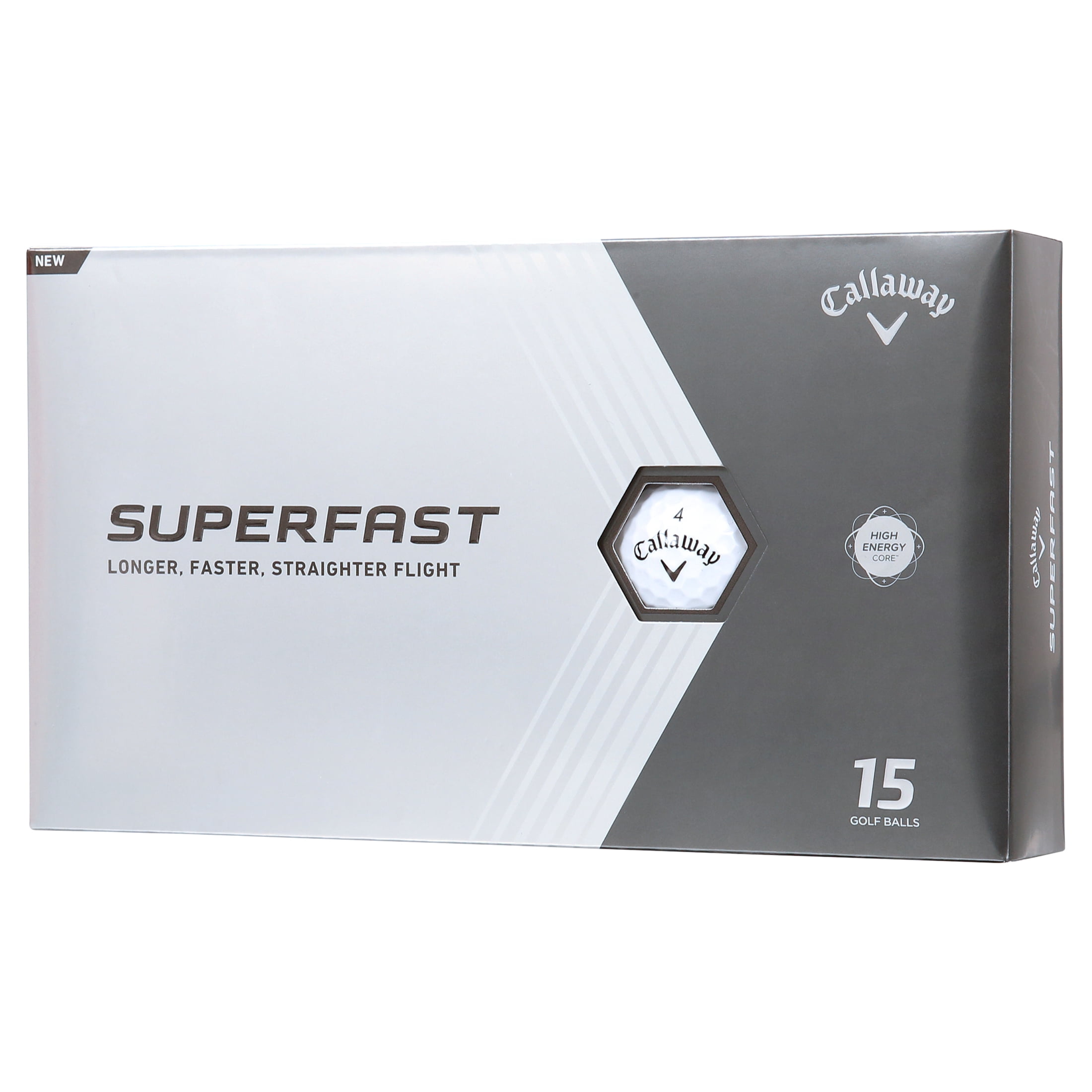 (2 pack) Callaway Golf Superfast 2022 Golf Balls, White, 15 Pack