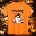 thumbnail image 6 of TOWED22 Girls Boys Halloween Shirt Cute Graphic Shirt Halloween Shirt Kids Spooky Season Fall Short Sleeve Tee Tops, 6 of 7