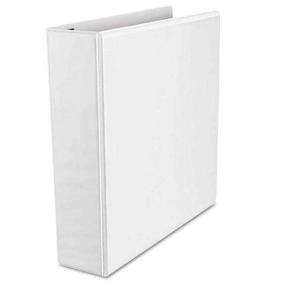 Deluxe Easy-To-Open D-Ring View Binder, 3 Rings, 2" Capacity, 11 X 8.5, White | Bundle of 5 Each