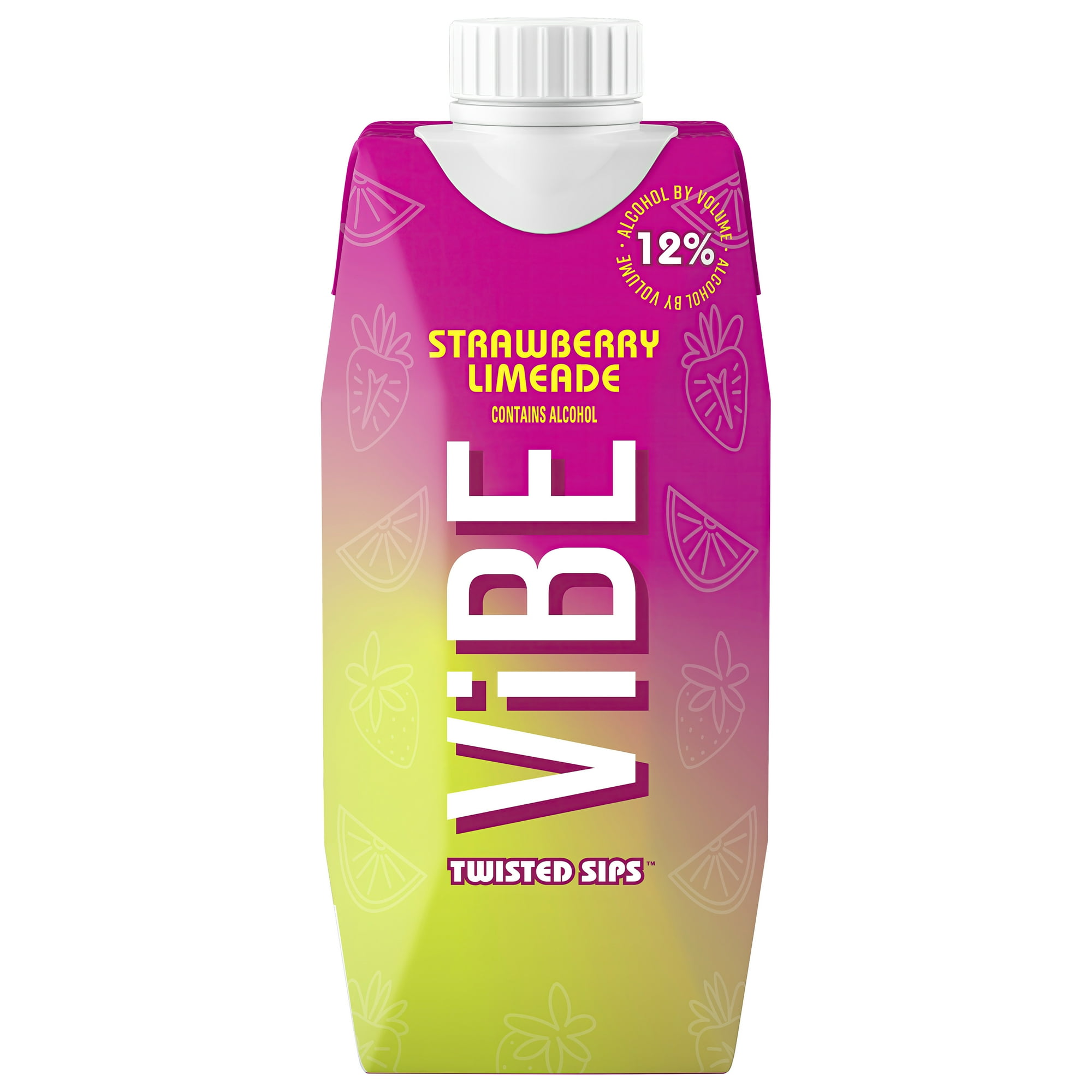 ViBE Twisted Sips Strawberry Limeade, 500mL Box, 12% ABV