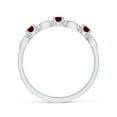thumbnail image 2 of Angara Natural Round Ruby & Marquise Diamond Ring in 925 Sterling Silver for Women – July Birthstone Jewelry | Ruby and Diamond Ring (Ring Size - 4.5), 2 of 10