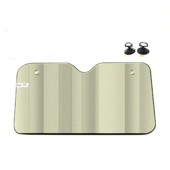 5-Layer Aluminum Foil Car Sunshade with Suction Cups, Front Windshield Heat Reflector – Blocks UV Reduces Interior Temp by 26°C, Foldable Reusable Summer Sun Visor for All Vehicles
