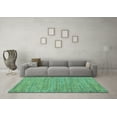thumbnail image 3 of Ahgly Company Indoor Rectangle Abstract Turquoise Blue Modern Area Rugs, 5' x 7', 3 of 4