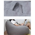 thumbnail image 4 of The color is as shown in the main picture 100*120cm Lazy Sofa Cover Chairs without Filler Linen Cloth Lounger Seat Bean Bag Pouf Puff Couch Tatami Living Room Furniture Cover(only Selling Bean Bags), 4 of 5