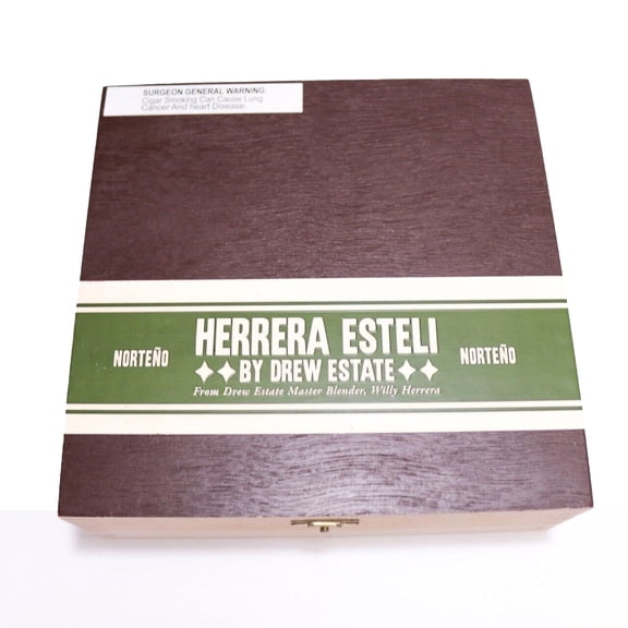 Herrera Esteli Lonsdale Deluxe Norteno Empty Wood Cigar Box 7.5" x 7.5" x 2.5"