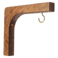 thumbnail image 4 of FELTECHELECTR 2Pcs Wooden Plant Hanger for Indoor Plants Wall Mount Flowerpot Hook for Potted Plants Display, 4 of 8