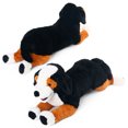 thumbnail image 6 of LotFancy 27 in Dog Stuffed Animal, Large Retriever Plush Toy Gift, Black, Brown and White, 6 of 8