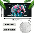 thumbnail image 2 of 1 Pcs 2D Flat License Plate Covers & Frames, Colorful Painted For Decorative Front, Waterproof For Decoration Aluminum License Plate Covers & Frames Cover For Men Women, 12" X 6", 2 of 7