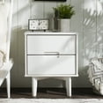 thumbnail image 3 of Walker Edison Sonoma 2-Drawer Nightstand, White, 3 of 25