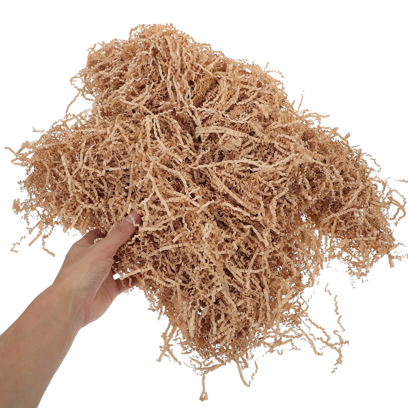 LOLIPPYY Khaki Crinkle Paper Filler 1 Pack for Wedding Decorations and Anniversary Gift Packaging